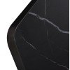 ΕΠΙΦΑΝΕΙΑ ΤΡΑΠΕΖΙΟΥ SINTERED STONE HM6656.03 BLACK MARBLE-ΠΛΑΙΣΙΟ ALU ΜΑΥΡΟ 120x80εκ.