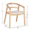 ΠΟΛΥΘΡΟΝΑ ΤΡΑΠΕΖΑΡΙΑΣ EFFY HM18393.01 ΦΡΑΞΙΝΟΣ ΣΕ OAK-ΚΑΘΙΣΜΑ ΕΚΡΟΥ PU 60x58x71Υεκ