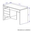 Russel Γραφείο 119x54x75εκ. Helvezia Oak / Black