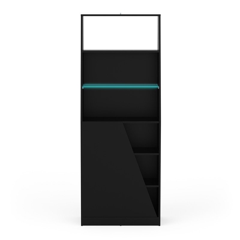Venom βιβλιοθήκη gaming 72x34x185εκ. Μαύρο