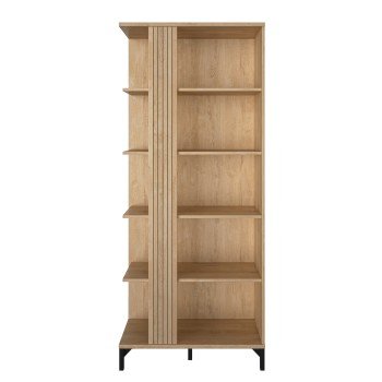 Faro βιβλιοθήκη 80x35x190εκ. Blond Oak / Μαύρο