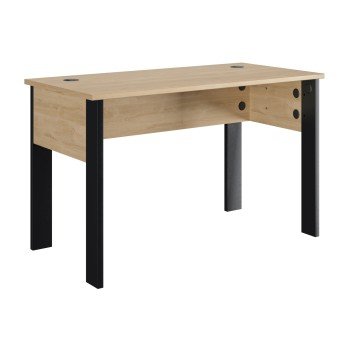 Faro γραφείο 120x60x74εκ. Blond Oak / Μαύρο