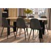Trust Τραπέζι επεκτεινόμενο 160(200)x90εκ. Helvezia Oak / Black