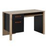 Arthus Γραφείο με ένα συρτάρι και ένα ντουλάπι 122x56x75εκ. Artisan Oak / Black