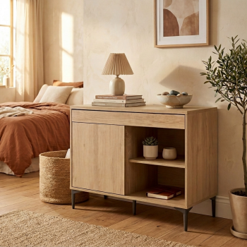 Beam κονσόλα - γραφείο 102x49/92x78εκ. Natural Chestnut