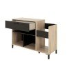 Vinyl έπιπλο για pick-up 115x40x81εκ. Light Kronberg Oak/Black