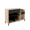 Vinyl έπιπλο για pick-up 115x40x81εκ. Light Kronberg Oak/Black