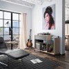 Vinyl έπιπλο για pick-up 115x40x81εκ. Light Kronberg Oak/Black