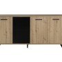 Craft Μπουφές με 4 πόρτες  178x41x86εκ. Artisan Oak / Μαύρο