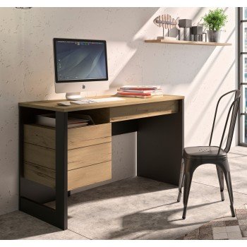 Russel Γραφείο 119x54x75εκ. Helvezia Oak / Black