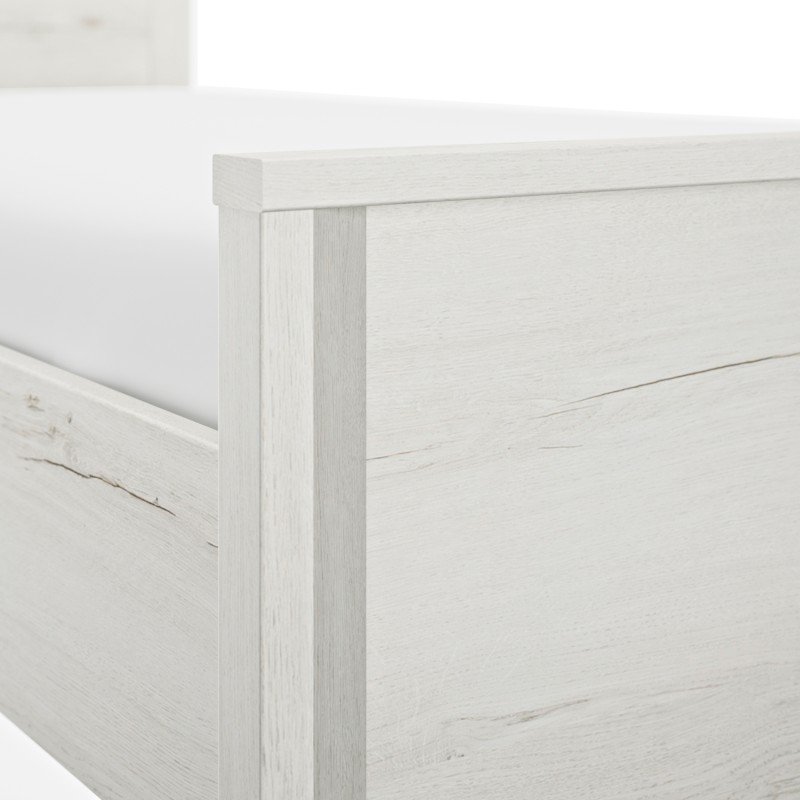 Lugano κρεβάτι διπλό 209x146x80εκ. ( για στρώμα 140x190εκ. ή 140x200εκ. )  Whitewashed Oak