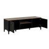 Manchester Έπιπλο τηλεόρασης 136x40x47εκ. Helvezia Oak / Black
