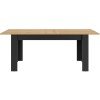 Manchester τραπέζι επεκτεινόμενο 160/200x90x77εκ. Helvezia Oak / Black