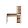 Nex γραφείο με βιβλιοθήκη 120x60/45x140/76εκ.  Blond Oak / Λευκό
