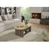 Soho τραπεζάκι σαλονιού 110x55x39εκ. Golden Oak / Black