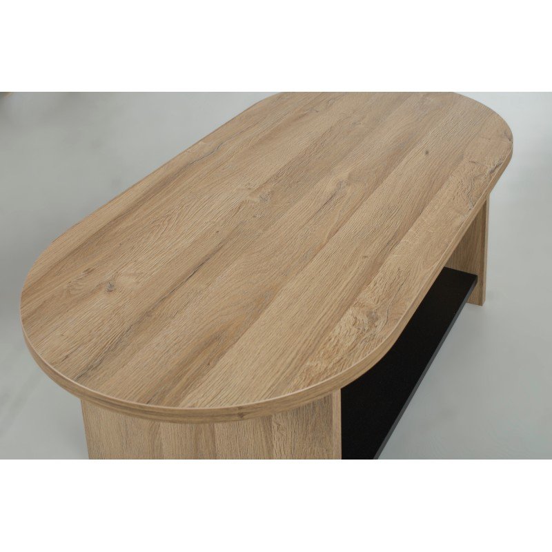 Soho τραπεζάκι σαλονιού 110x55x39εκ. Golden Oak / Black