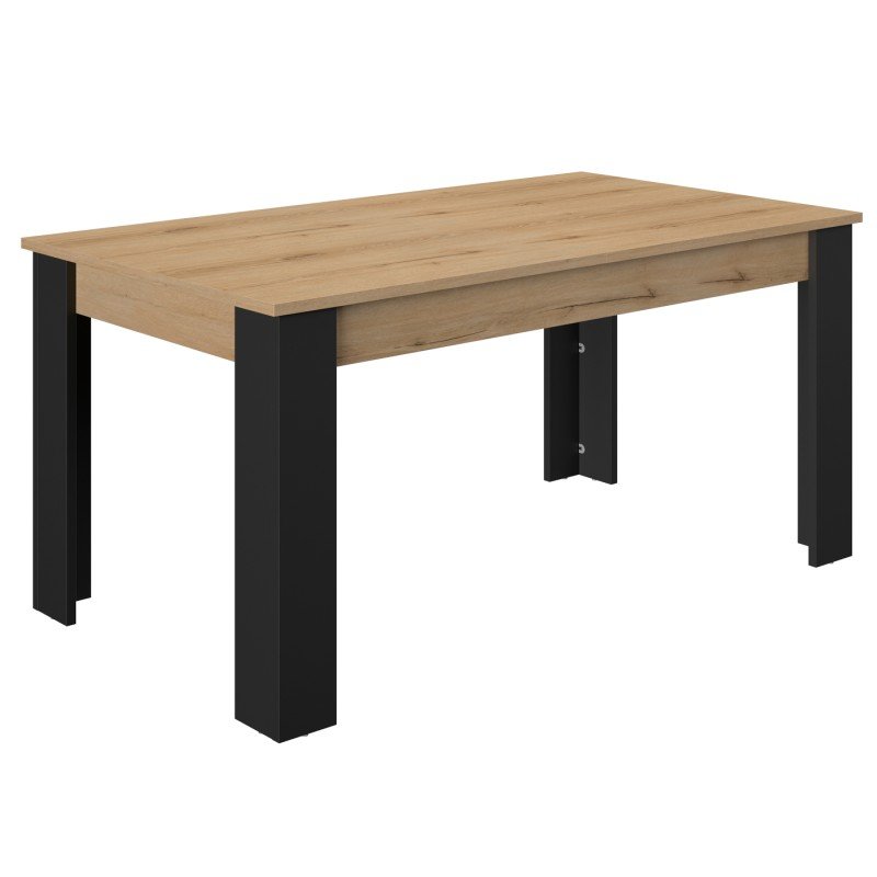 Trust Τραπέζι επεκτεινόμενο 160(200)x90εκ. Helvezia Oak / Black