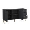 Bodo μπουφές με 2 πόρτες και 3 συρτάρια 147x39x81,7εκ. Γκρι Bodo μπουφές με 2 πόρτες και 3 συρτάρια 147x39x81,7εκ. Γκρι