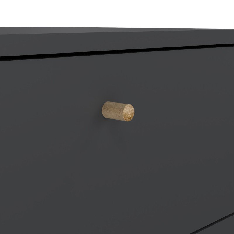 Bodo συρταριέρα ψηλή με 5 συρτάρια  50x39x120εκ Γκρι