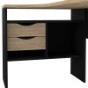 Function Plus γραφείο γωνιακό με δύο συρτάρια 145,1x81x76,8εκ. Μαύρο / Δρυς Function Plus γραφείο γωνιακό με δύο συρτάρια 145,1x81x76,8εκ. Μαύρο / Δρυς