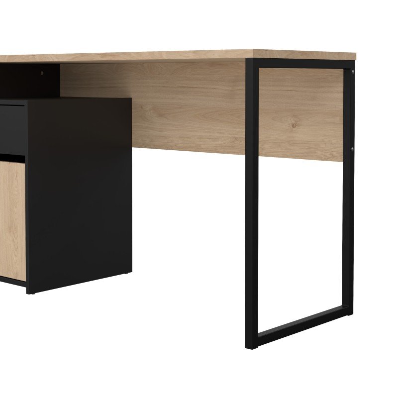 Function Plus γραφείο με ντουλάπι και συρτάρι 130,4x48,4x76,5εκ. Jackson Hickory Matt / Μαύρο Function Plus γραφείο με ντουλάπι και συρτάρι 130,4x48,4x76,5εκ. Jackson Hickory Matt / Μαύρο