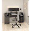 Function Plus γραφείο gaming με 1 πόρτα και 1 συρτάρι  171x62,2x89,2εκ. Γκρι