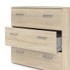 Space συρταριέρα με 3 συρτάρια 74,1x35,95x69,9εκ. Δρυς