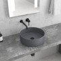 Νιπτήρας επικαθήμενος γκρι ματ LT 3134 KARAG Ø35,5x12cm