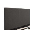 Κρεβάτι Nevil pakoworld 150x200 με ύφασμα χρώμα ανθρακί