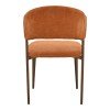 Καρέκλα Dolez pakoworld terracotta ύφασμα-πόδι καρυδί μέταλλο 49x58.5x82εκ