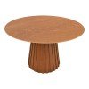 Τραπέζι Franzel pakoworld mdf καρυδί Φ120x75εκ