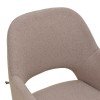 Πολυθρόνα Verta pakoworld μπεζ ύφασμα-μαύρο μέταλλο 59x58x87εκ