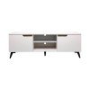 Έπιπλο τηλεόρασης Kemvio pakoworld  sonoma-λευκό 120x38x44εκ