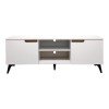 Έπιπλο τηλεόρασης Kemvio pakoworld  sonoma-λευκό 150x38x44εκ