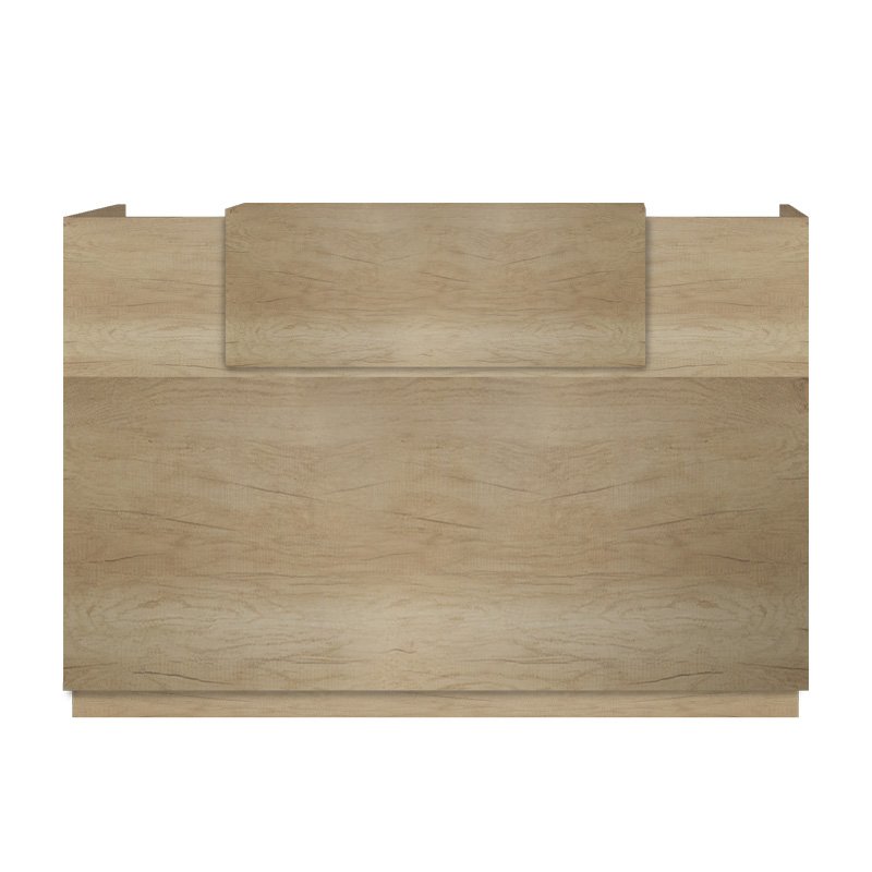 Γραφείο reception Lotus pakoworld σε χρώμα φυσικό 180x70x110εκ