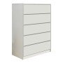 Συρταριέρα Kuanger pakoworld mdf σε λευκή απόχρωση 80x40x109εκ