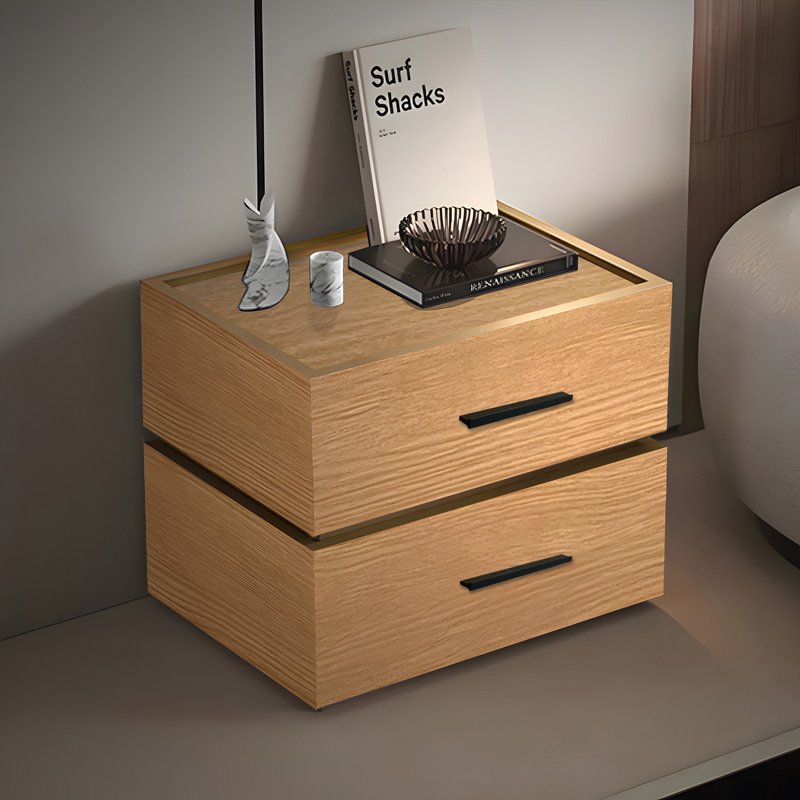 Κομοδίνο Sonlen pakoworld mdf σε oak απόχρωση 60x40x44.5εκ