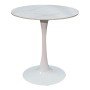 Τραπέζι Balou I pakoworld sintered stone σε λευκό μαρμάρου Φ70x74εκ