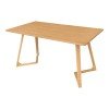 Τραπέζι Pendra pakoworld mdf επιφάνεια με πόδι ξύλο μασίφ σε sonoma απόχρωση 150x80x75εκ