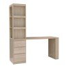 Γραφείο με βιβλιοθήκη Cliner pakoworld sonoma 140x50x180εκ