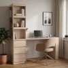 Γραφείο με βιβλιοθήκη Cliner pakoworld sonoma 140x50x180εκ