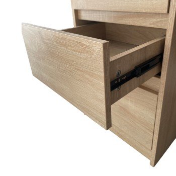 Γραφείο με βιβλιοθήκη Cliner pakoworld sonoma 140x50x180εκ