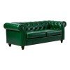 Kαναπές διθέσιος τ. Chesterfield pakoworld pu κυπαρισσί 160x84x67εκ