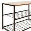 Παπουτσοθήκη Ramon pakoworld 6 ζευγών φυσικό-μαύρο 63x30x43εκ Παπουτσοθήκη Ramon pakoworld 6 ζευγών φυσικό-μαύρο 63x30x43εκ