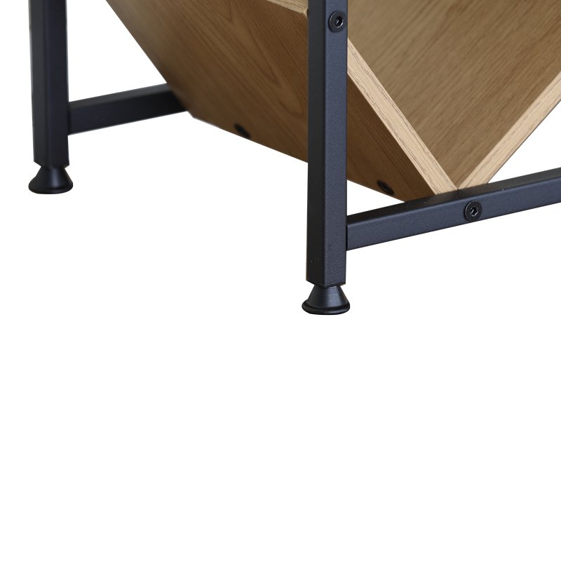 Βιβλιοθήκη Orunta pakoworld oak- μαύρο μέταλλο 40x26.5x125εκ Βιβλιοθήκη Orunta pakoworld oak- μαύρο μέταλλο 40x26.5x125εκ