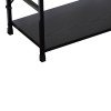 Βιβλιοθήκη-ραφιέρα Manlo pakoworld μαύρο μέταλλο 58.6x23.5x80εκ