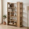 Βιβλιοθήκη Oslo pakoworld sonoma 100x32x146.5εκ