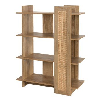 Βιβλιοθήκη Oslo pakoworld sonoma 75x32x95εκ Βιβλιοθήκη Oslo pakoworld sonoma 75x32x95εκ