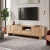 Έπιπλο τηλεόρασης Jenfia pakoworld mdf σε φυσική απόχρωση 180x39x45,5εκ
