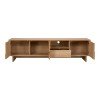 Έπιπλο τηλεόρασης Jenfia pakoworld mdf σε φυσική απόχρωση 180x39x45,5εκ